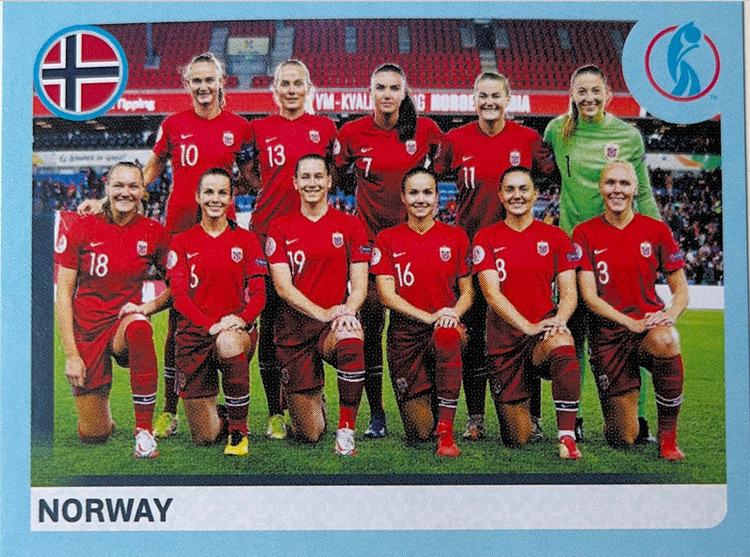 Panini Women's Euro 2022 - 017 - Norway Team Photo