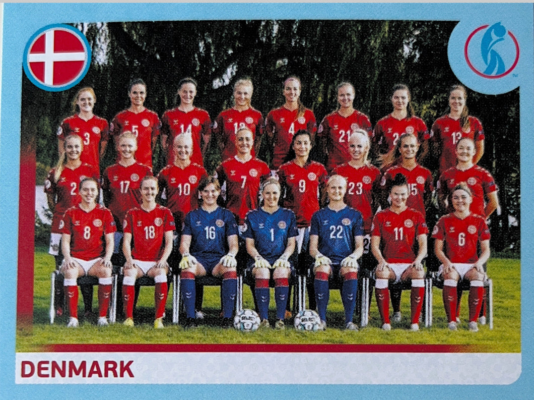 Panini Women's Euro 2022 - 020 - Denmark Team Photo