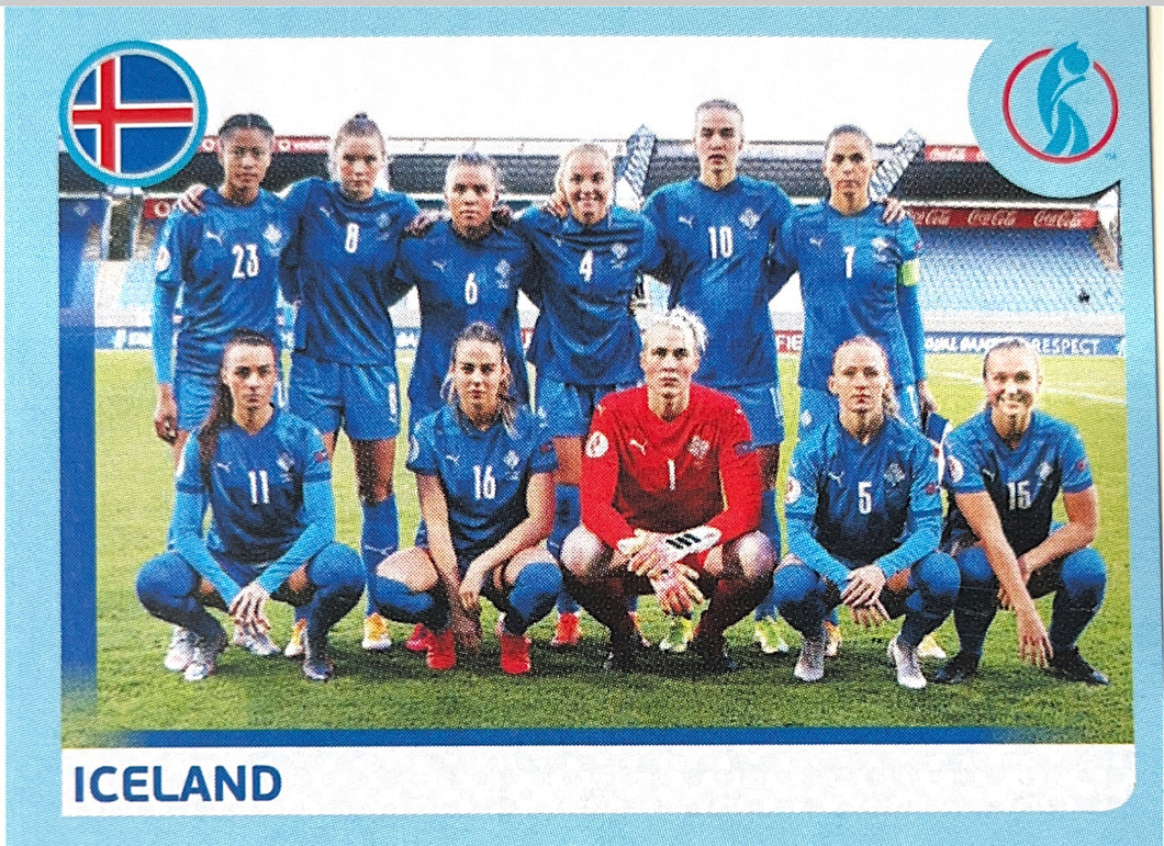 Panini Women's Euro 2022 - 030 - Iceland Team Photo