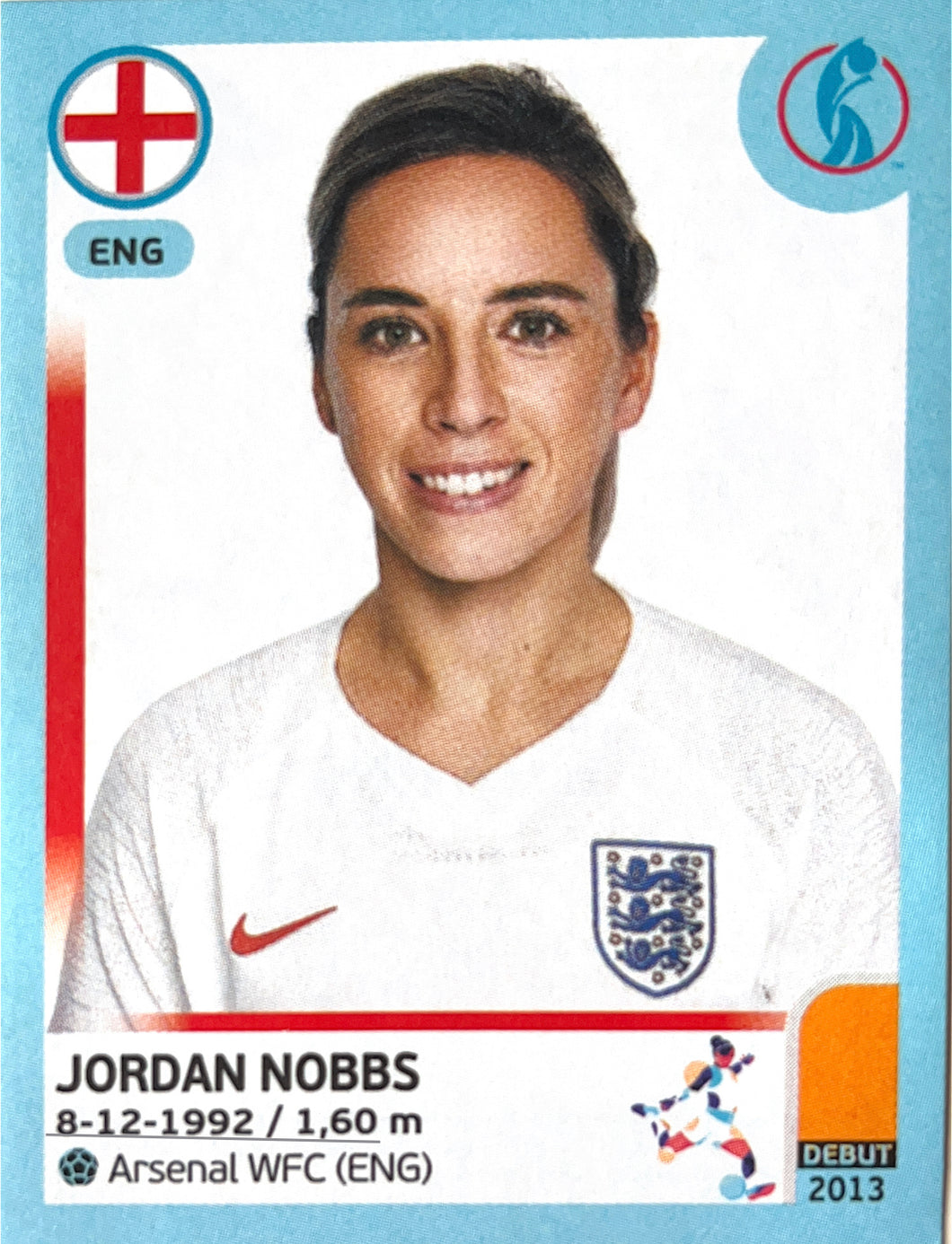 Panini Women's Euro 2022 - 045 - Jordan Nobbs