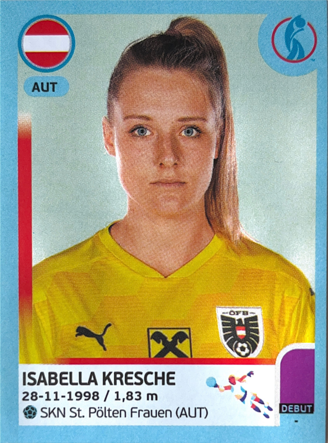 Panini Women's Euro 2022 - 054 - Isabella Kresche