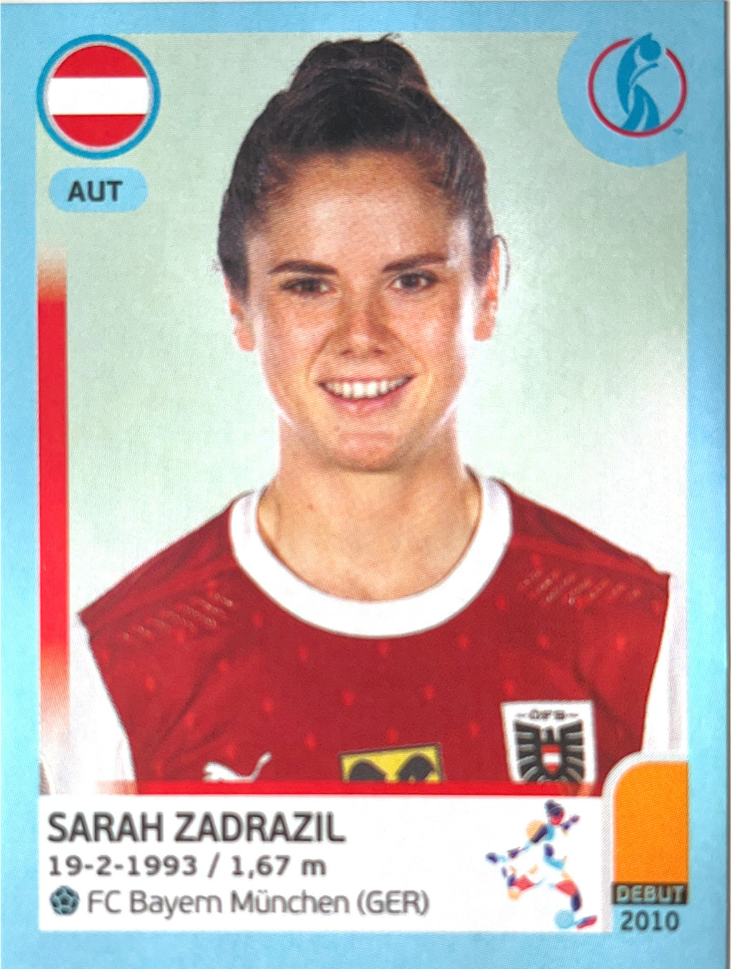 Panini Women's Euro 2022 - 065 - Sarah Zadrazil