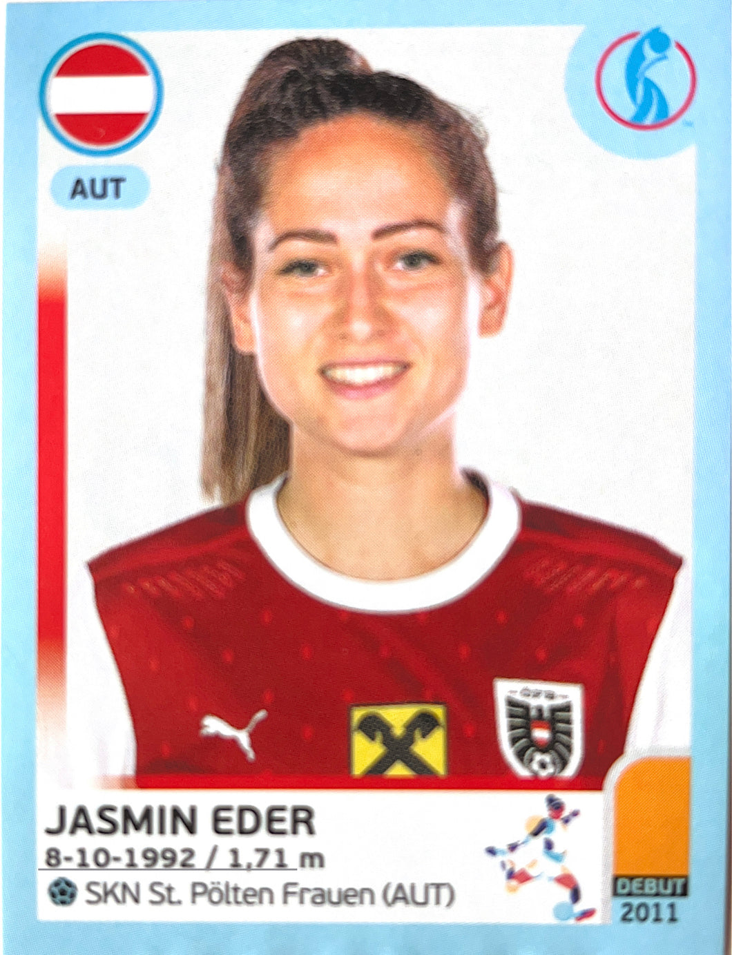 Panini Women's Euro 2022 - 068 - Jasmin Eder