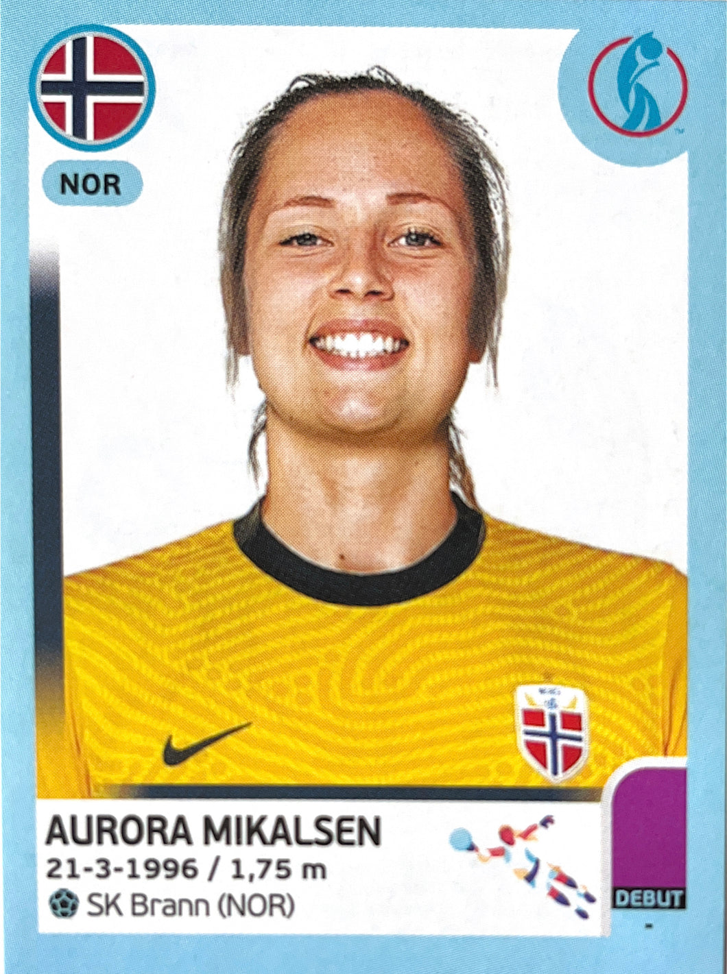 Panini Women's Euro 2022 - 075 - Aurora Mikalsen