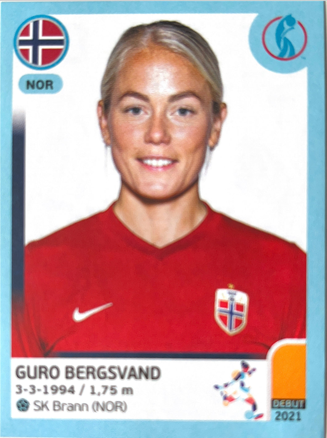 Panini Women's Euro 2022 - 081 - Guro Bergsvand