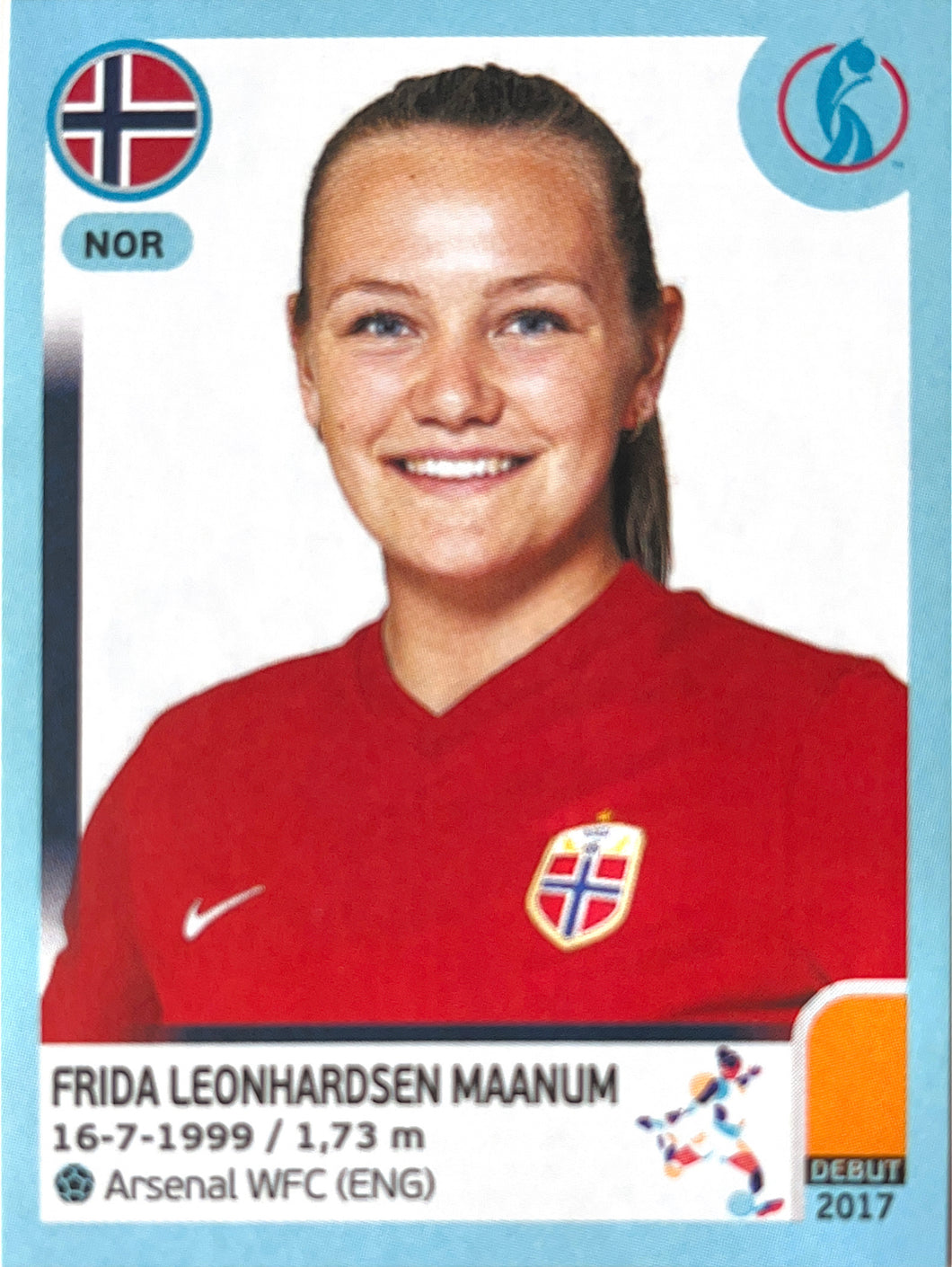 Panini Women's Euro 2022 - 084 - Frida Leonhardsen Maanum