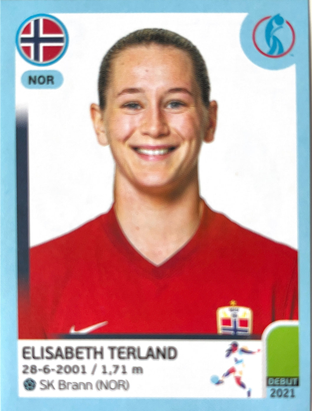 Panini Women's Euro 2022 - 091 - Elisabeth Terland