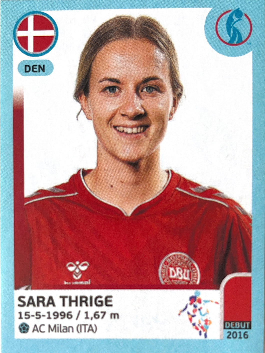 Panini Women's Euro 2022 - 139 - Sara Thrige