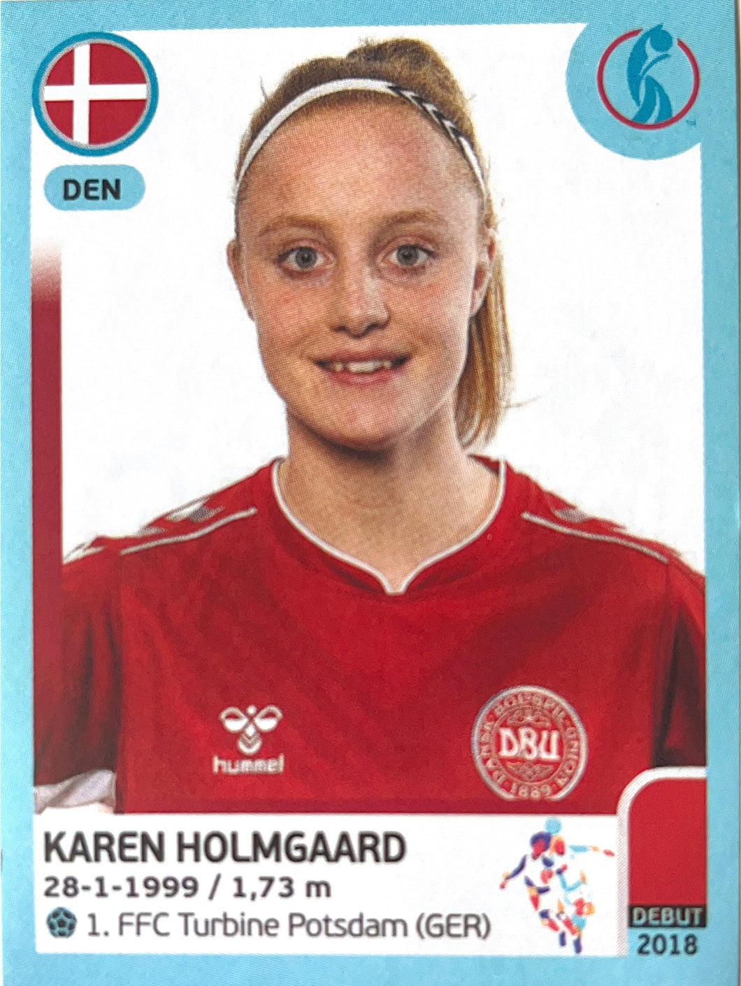 Panini Women's Euro 2022 - 143 - Karen Holmgaard