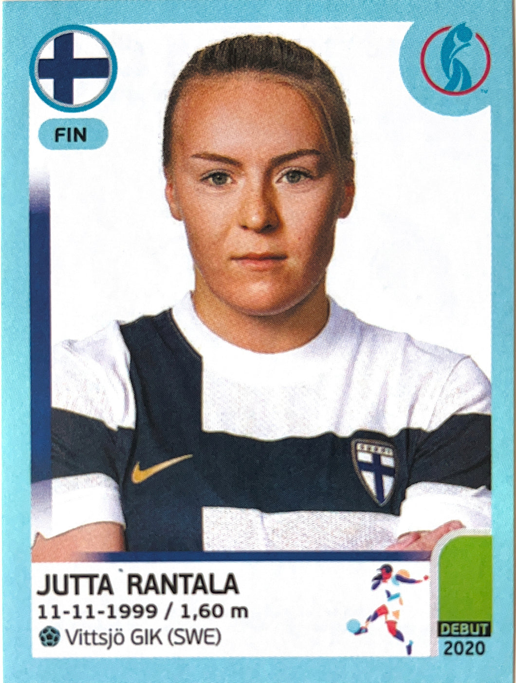 Panini Women's Euro 2022 - 196 - Jutta Rantala