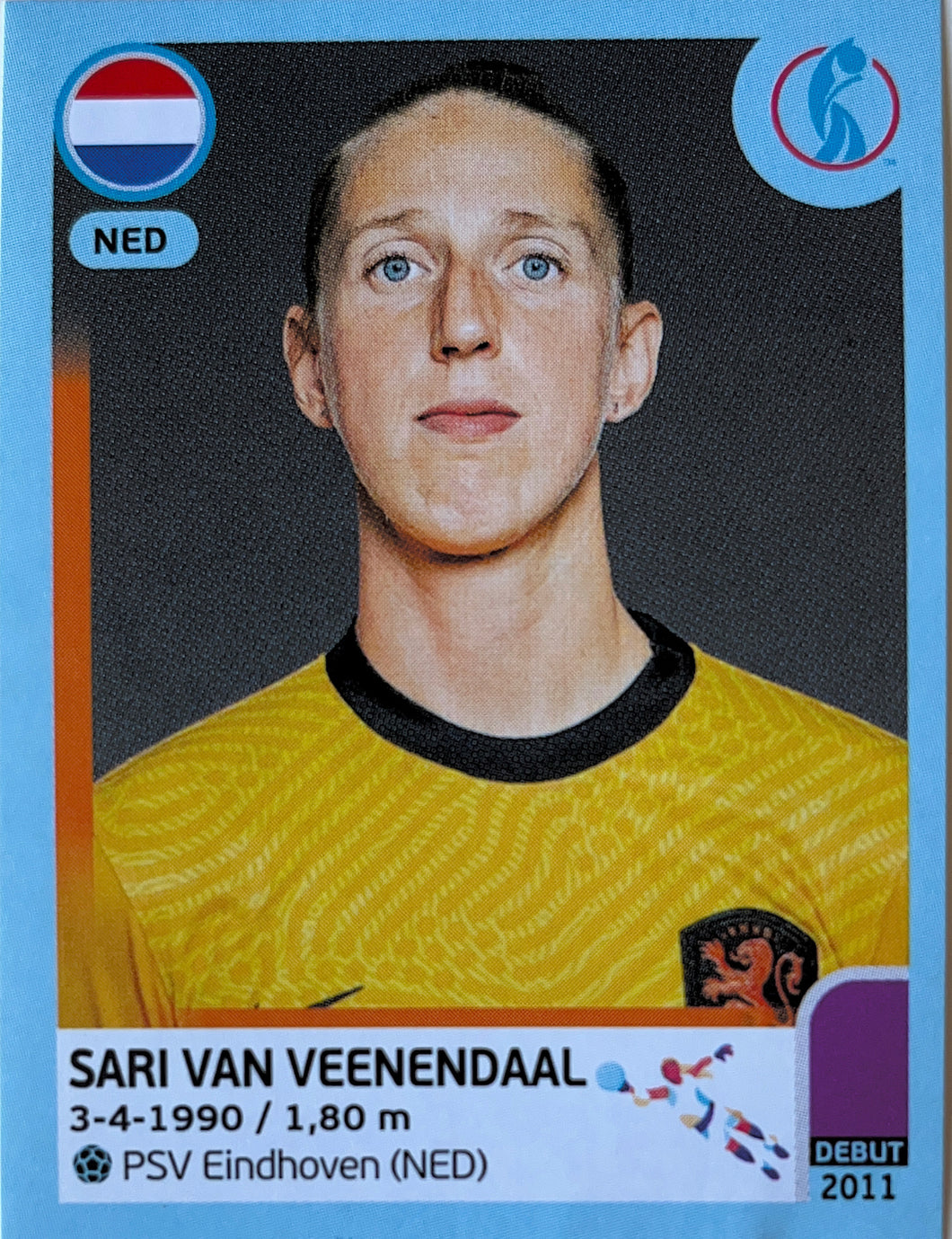 Panini Women's Euro 2022 - 200 - Sari Van Veenendaal