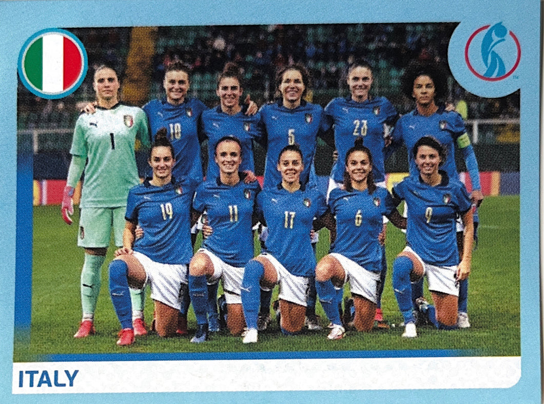 Panini Women's Euro 2022 - 028 - Italy Team Photo