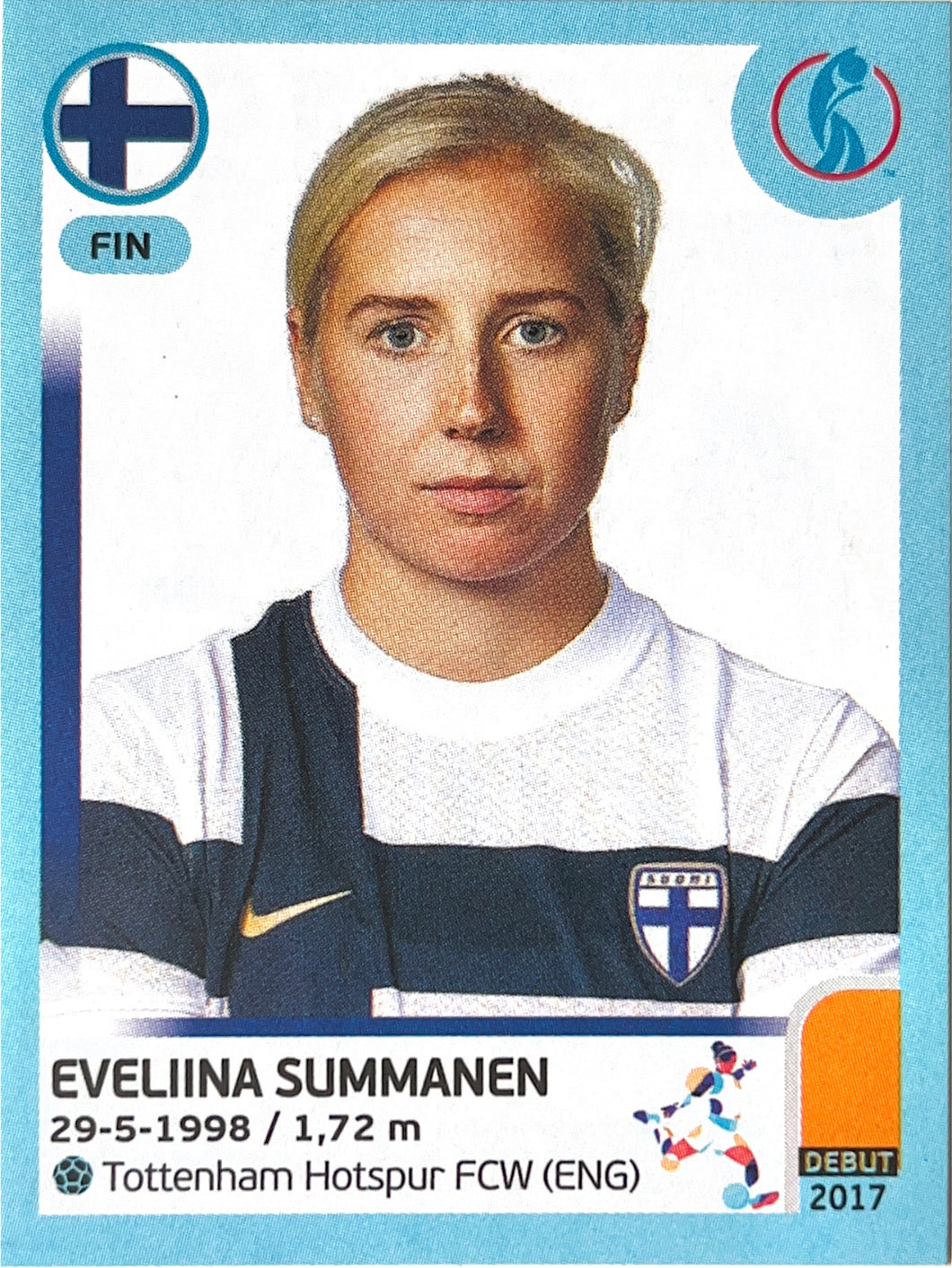 Panini Women's Euro 2022 - 191 - Eveliina Summanen