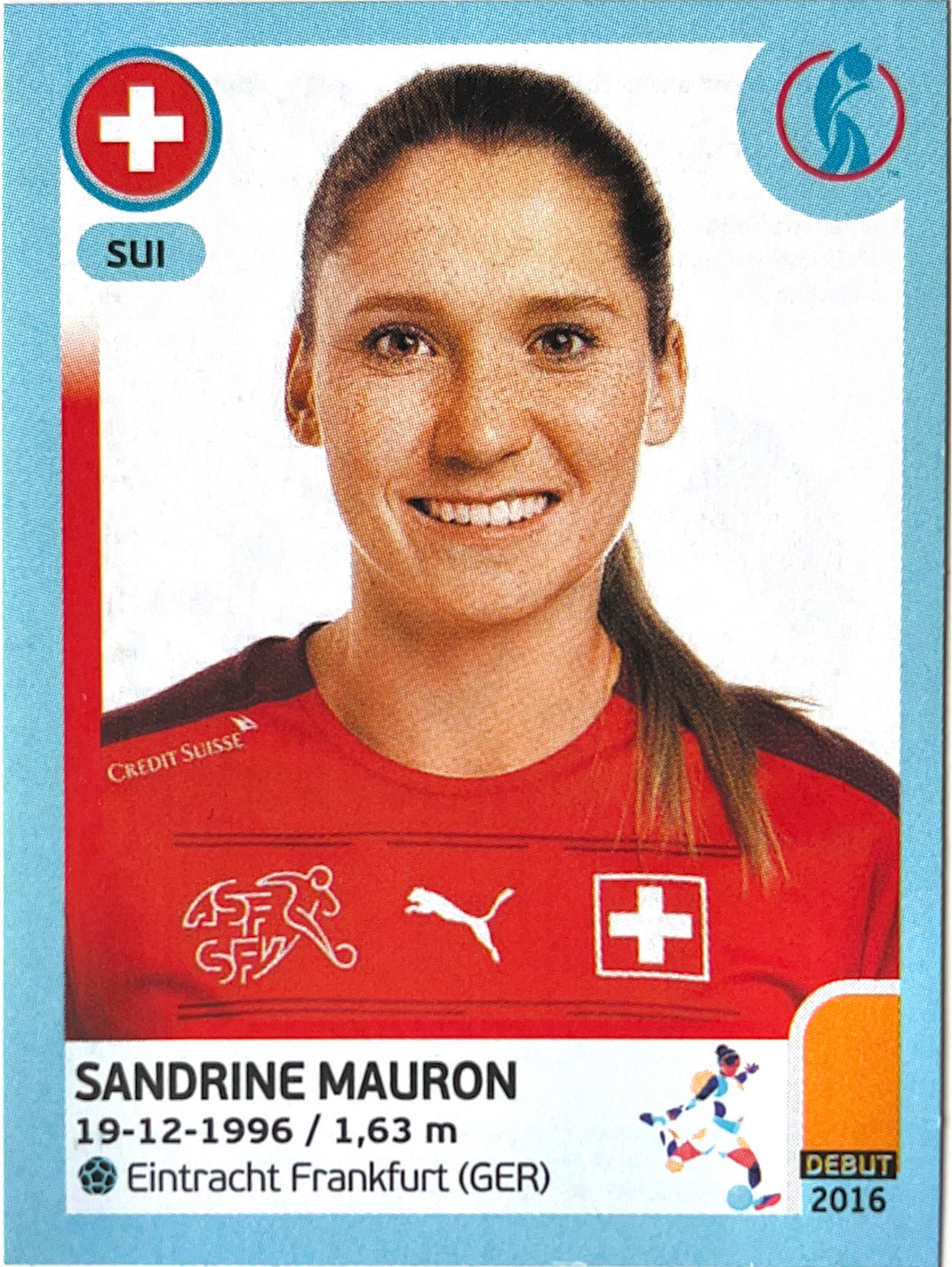 Panini Women's Euro 2022 - 276 - Sandrine Mauron