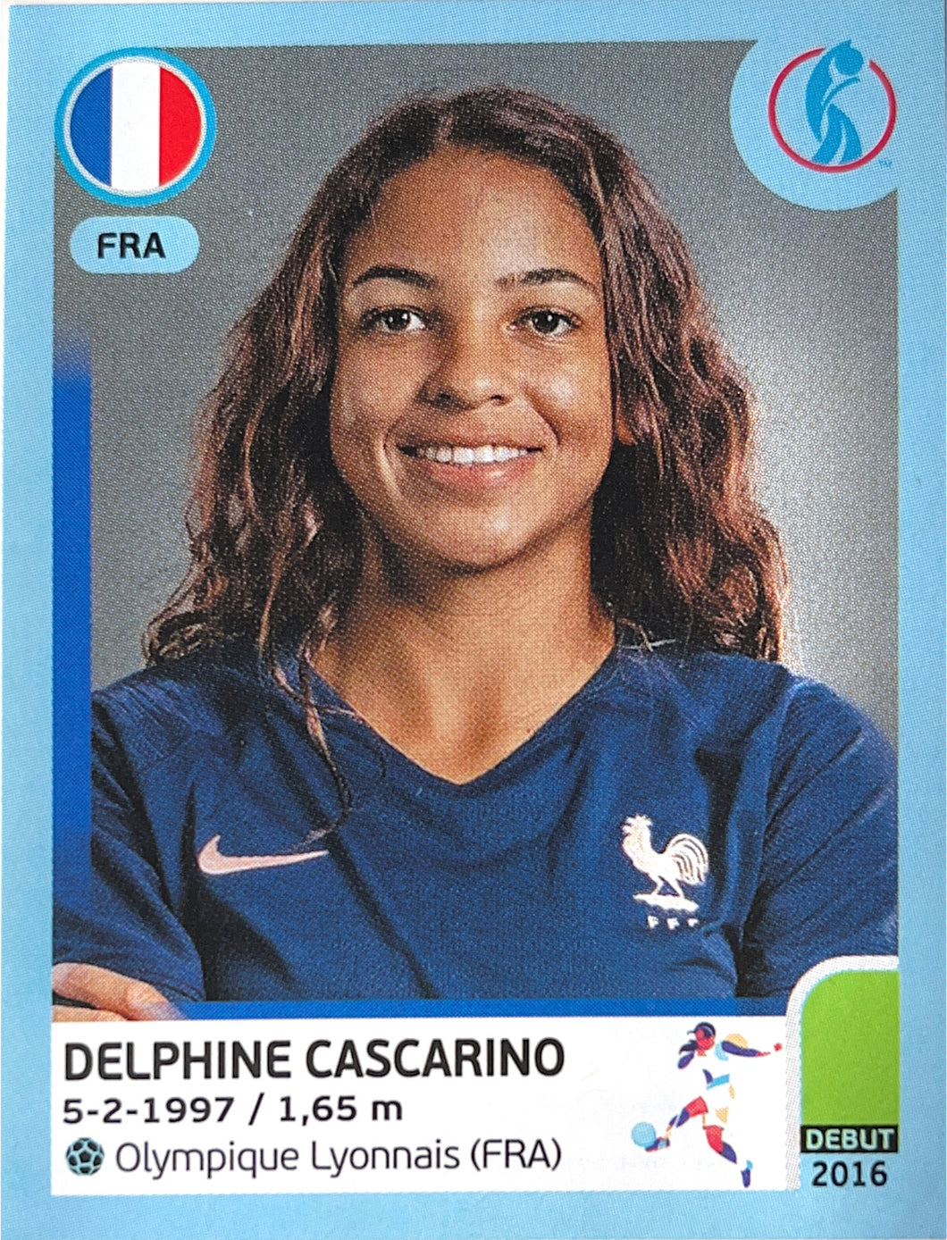 Panini Women's Euro 2022 - 301 - Delphine Cascarino