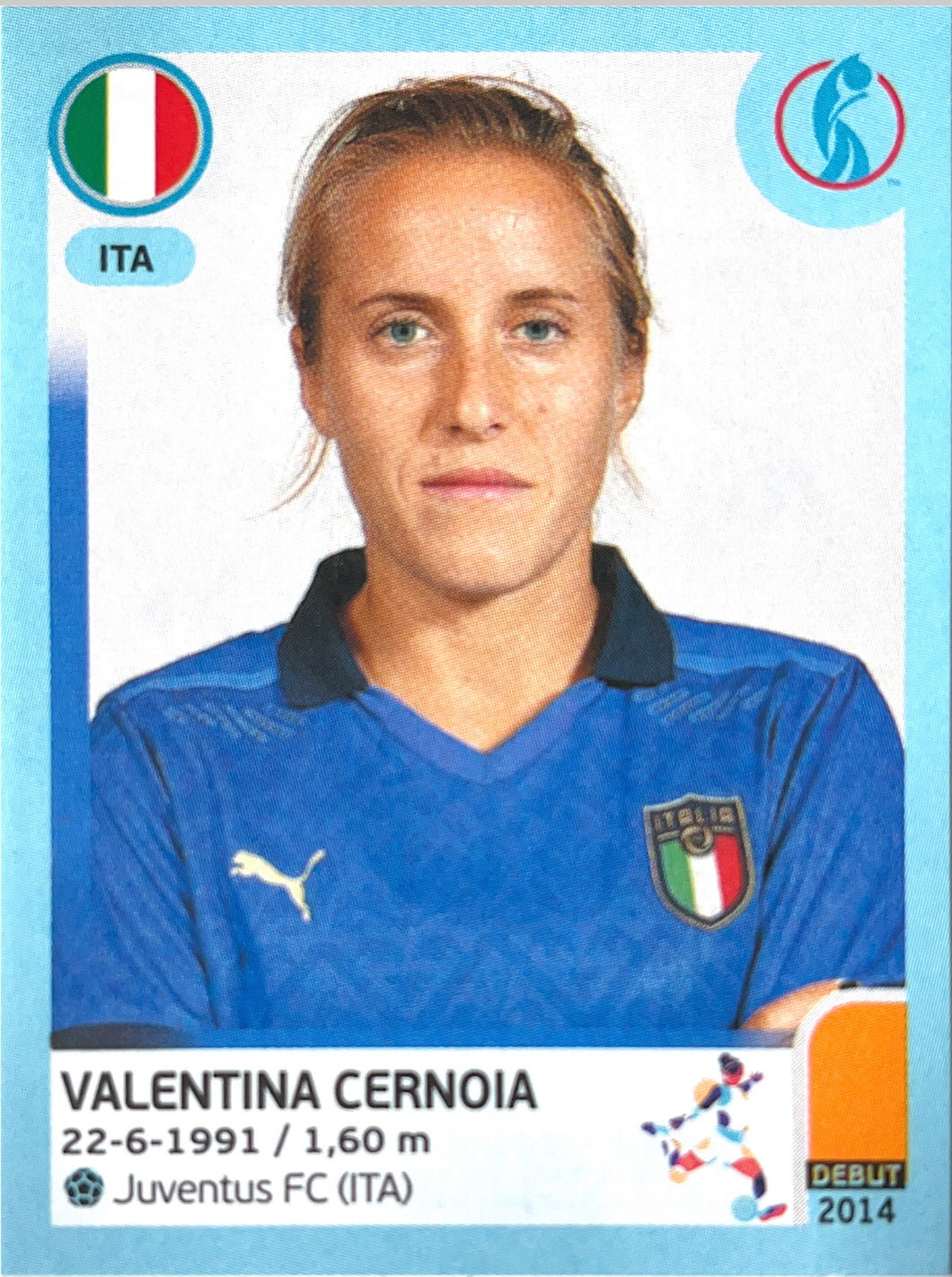Panini Women's Euro 2022 - 315 - Valentina Cernoia
