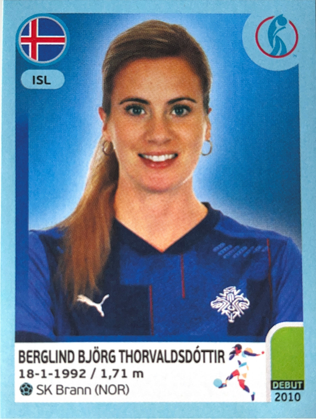 Panini Women's Euro 2022 - 361 - Berglind Björg Thorvaldsdóttir