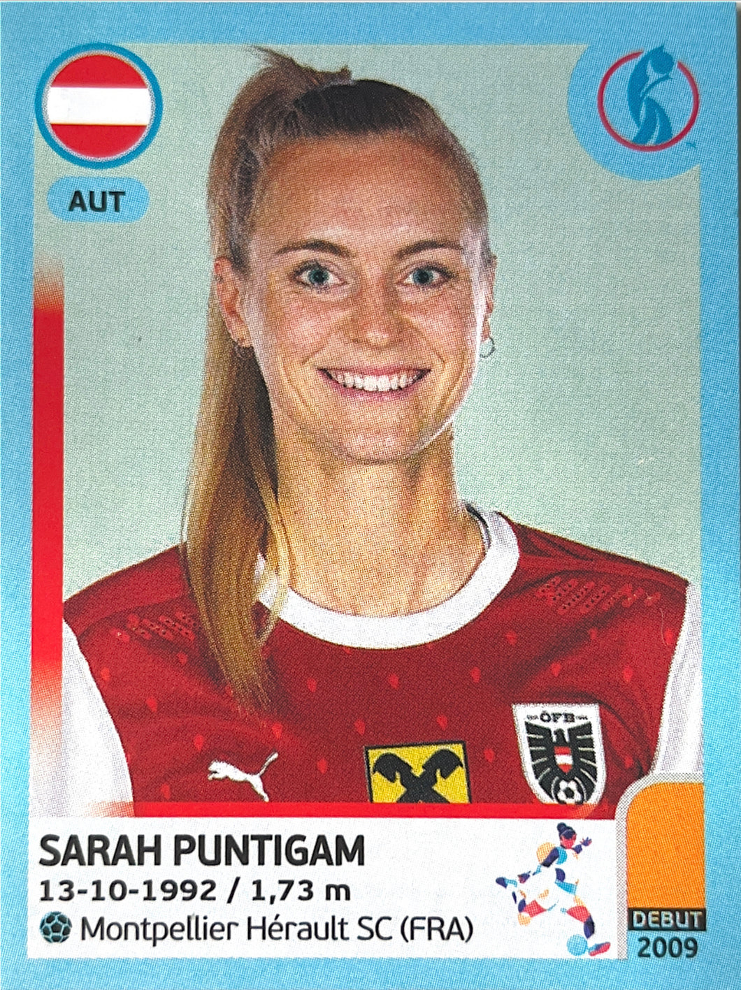 Panini Women's Euro 2022 - 063 - Sarah Puntigam