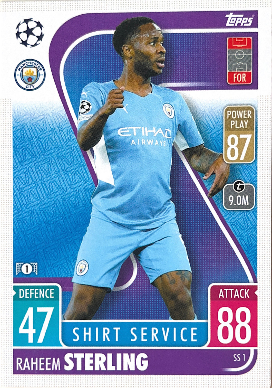 Topps Match Attax Extra 2021/22 - SS 001 - Raheem Sterling - Shirt Service