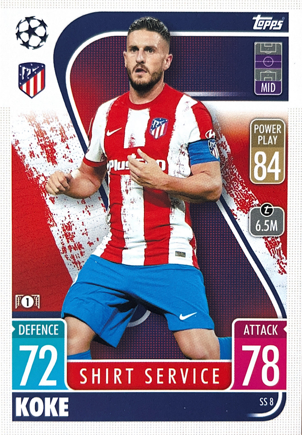 Topps Match Attax Extra 2021/22 - SS 008 - Koke - Shirt Service