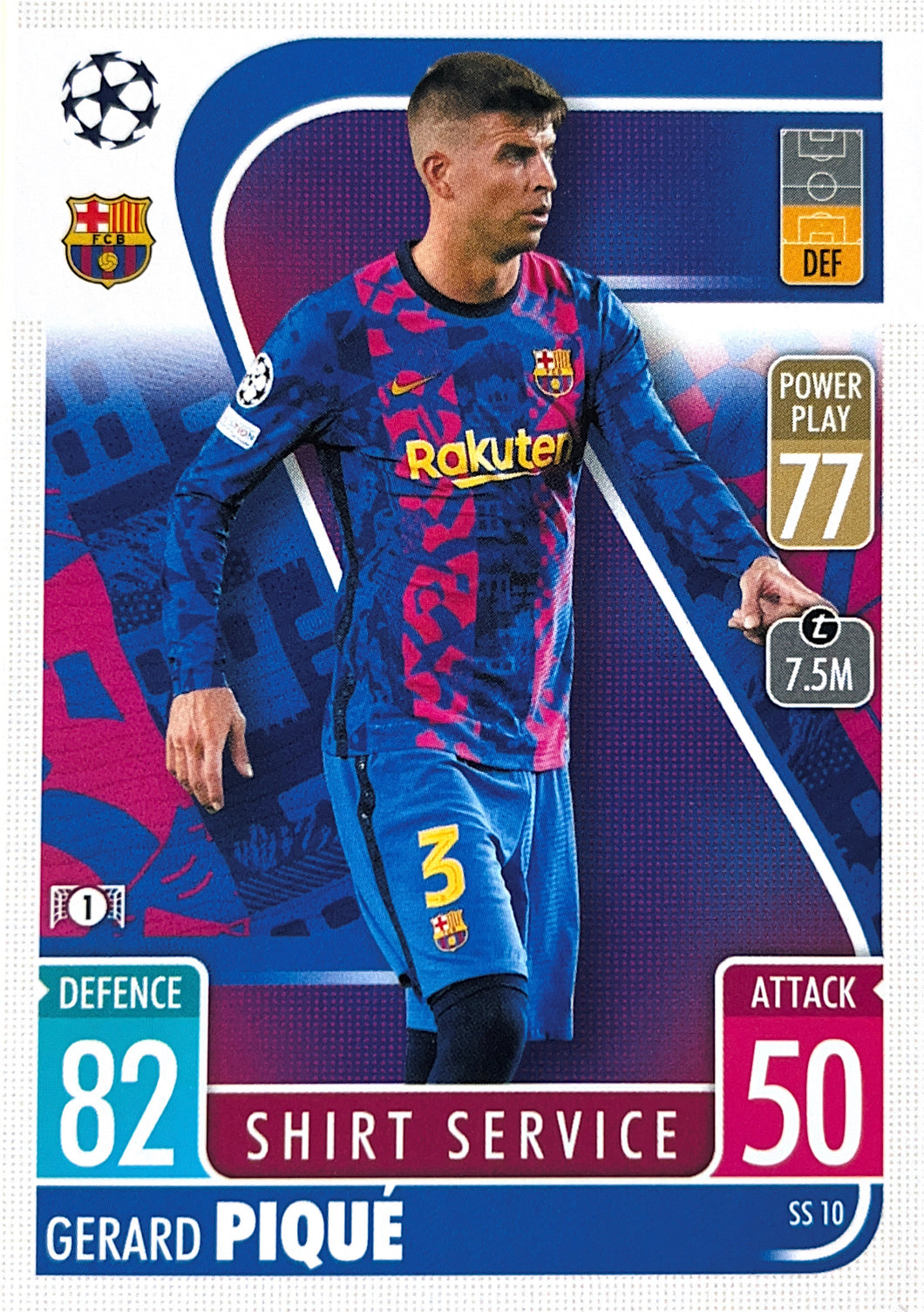 Topps Match Attax Extra 2021/22 - SS 010 - Gerard Piqué - Shirt Service