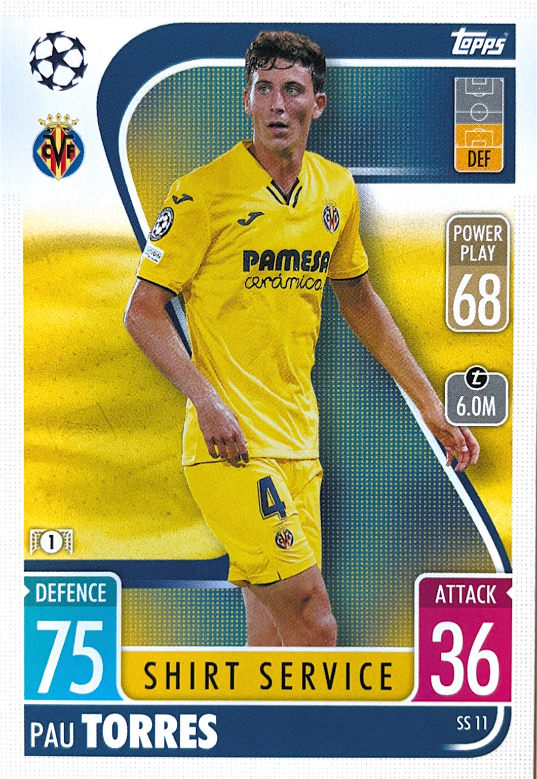 Topps Match Attax Extra 2021/22 - SS 011 - Pau Torres - Shirt Service