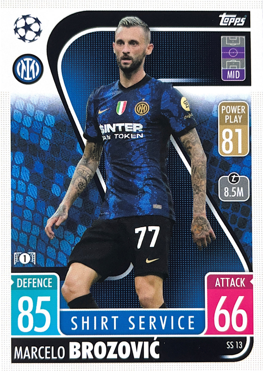 Topps Match Attax Extra 2021/22 - SS 013 - Marcelo Brozovic - Shirt Service