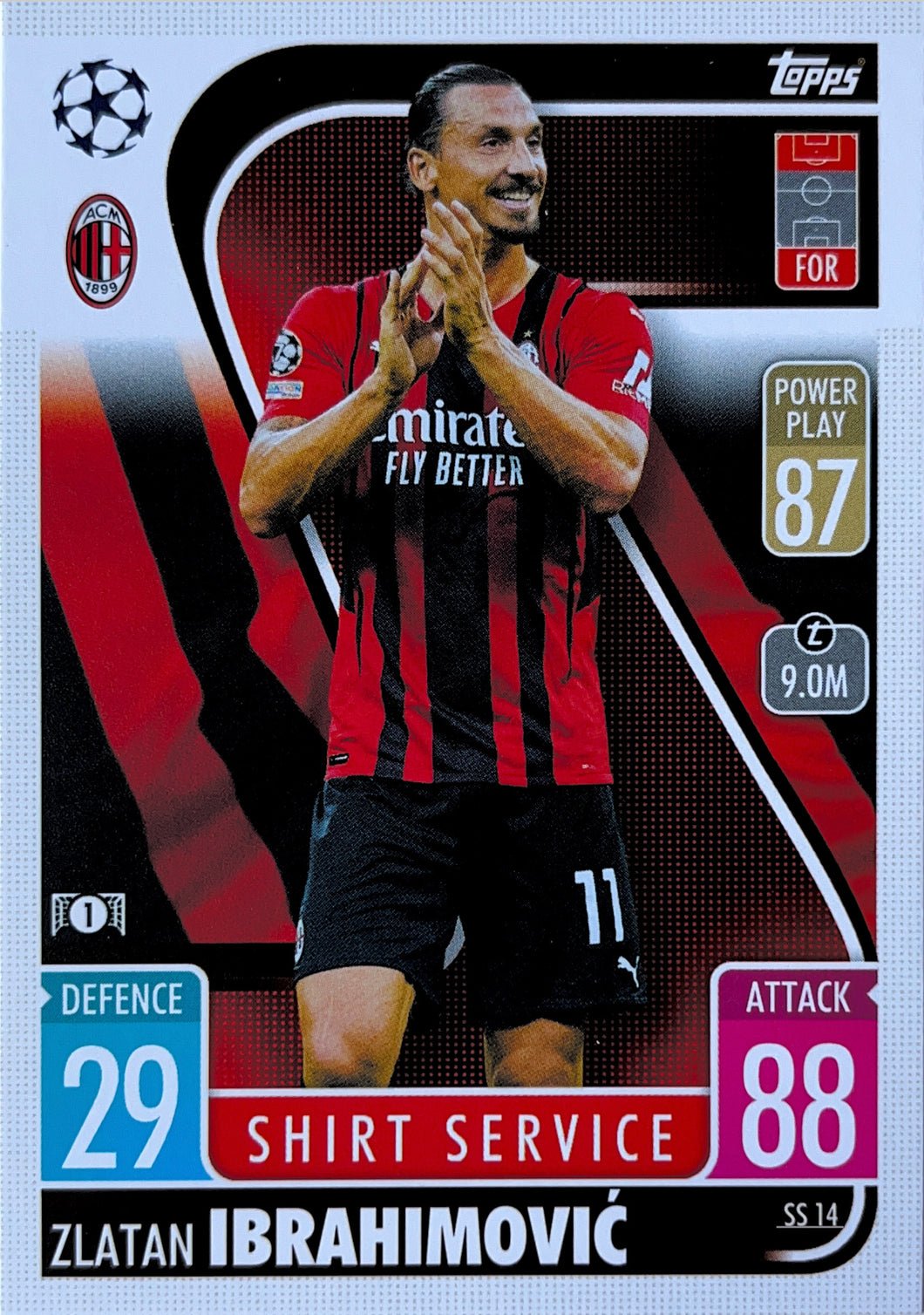 Topps Match Attax Extra 2021/22 - SS 014 - Zlatan Ibrahimovic - Shirt Service