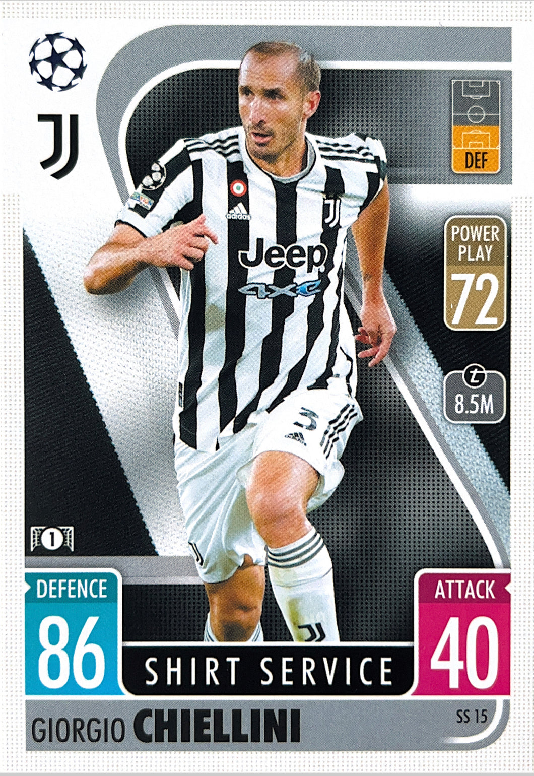 Topps Match Attax Extra 2021/22 - SS 015 - Giorgio Chiellini - Shirt Service
