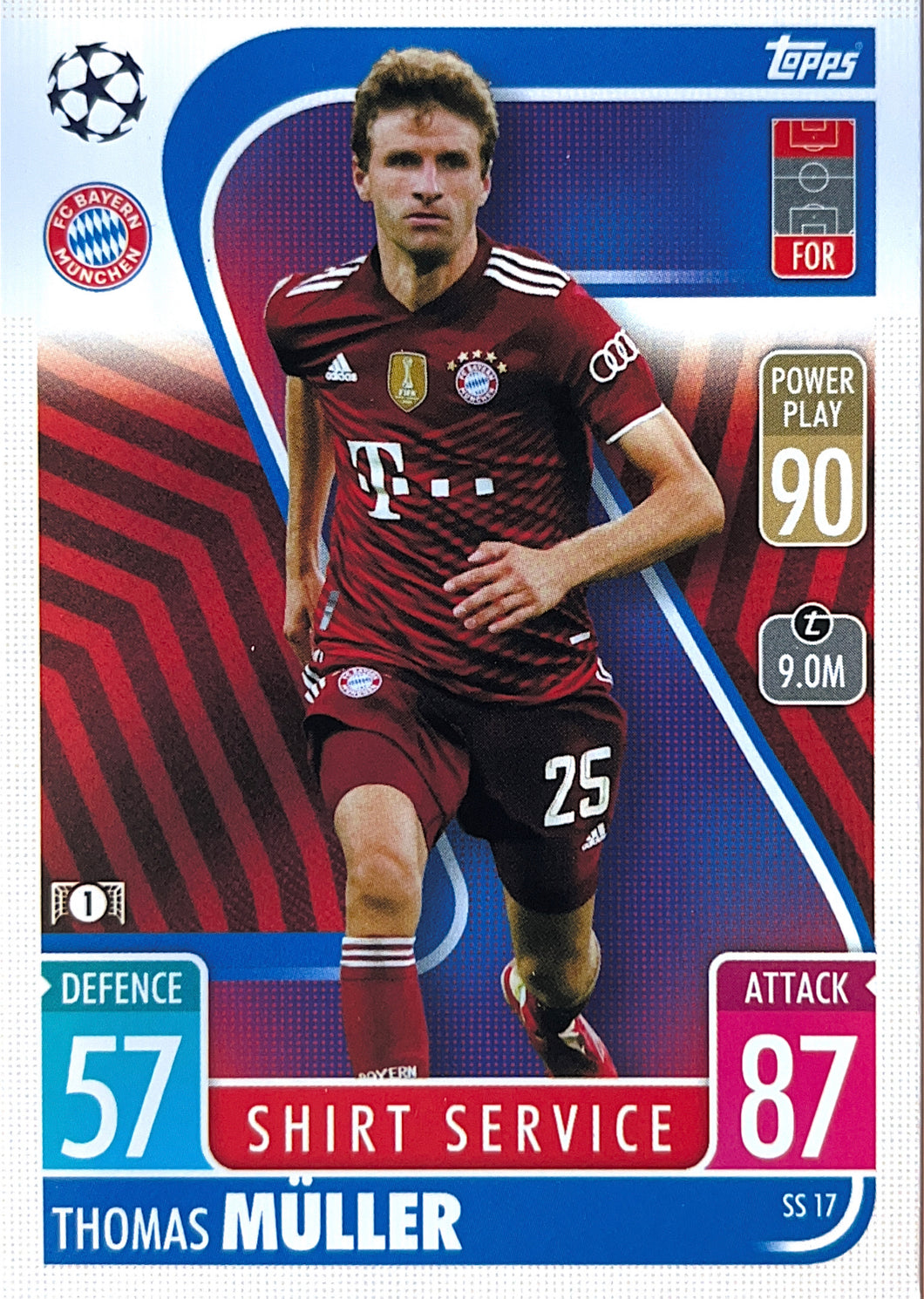 Topps Match Attax Extra 2021/22 - SS 017 - Thomas Müller - Shirt Service
