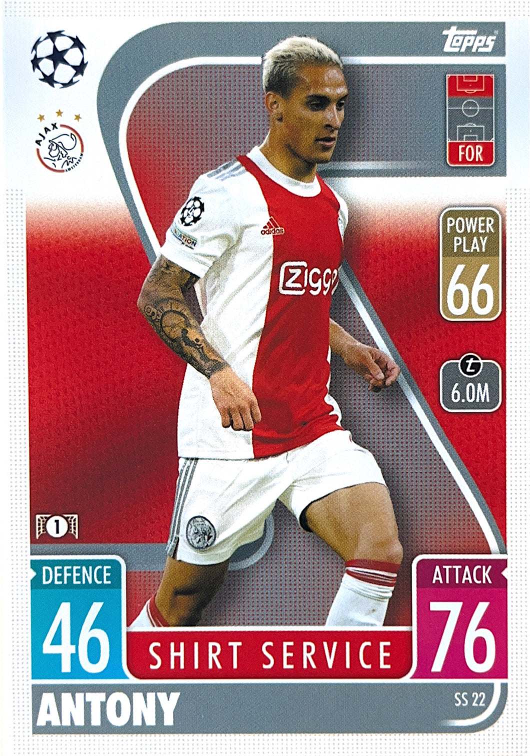 Topps Match Attax Extra 2021/22 - SS 022 - Antony - Shirt Service