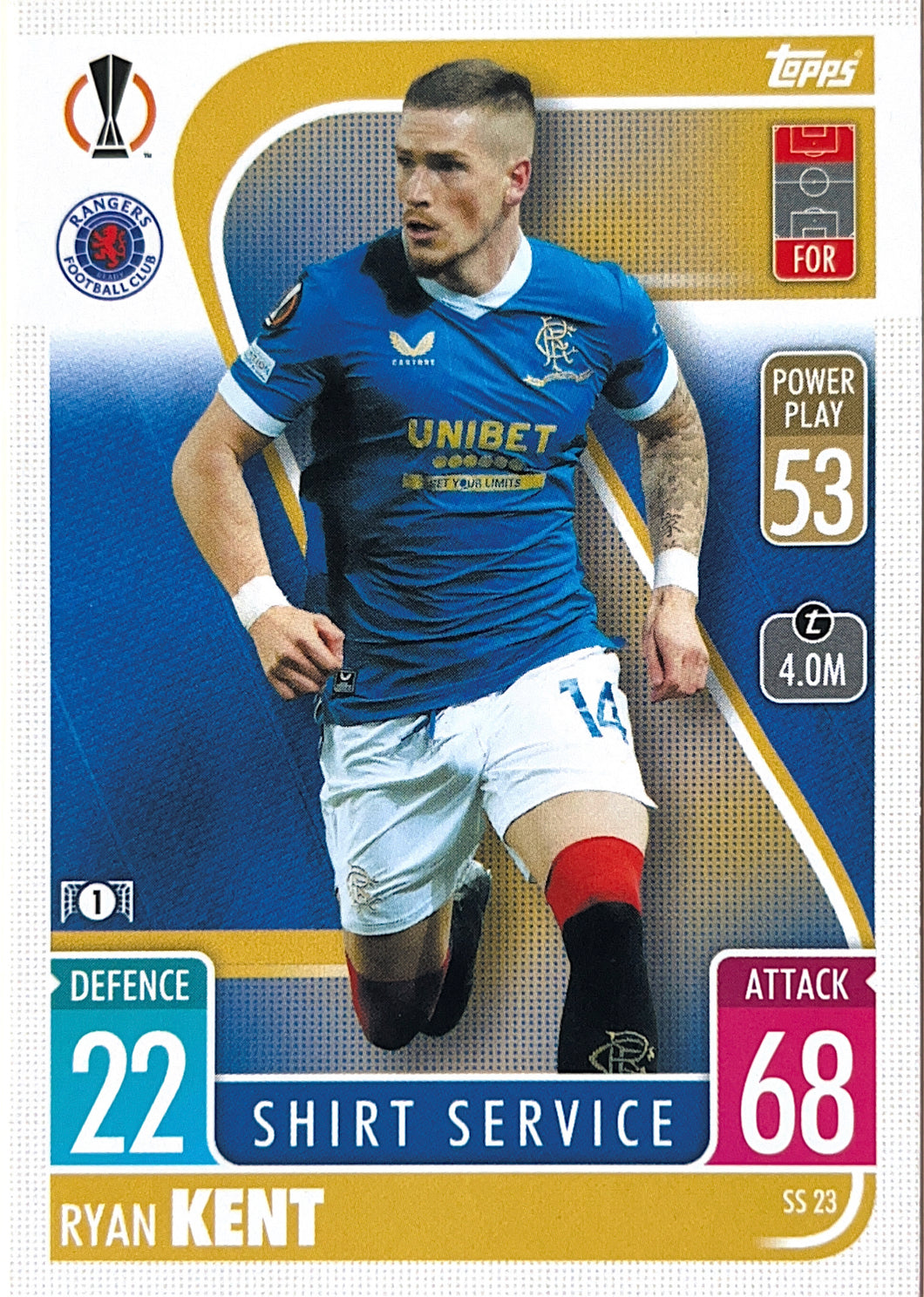 Topps Match Attax Extra 2021/22 - SS 023 - Ryan Kent - Shirt Service