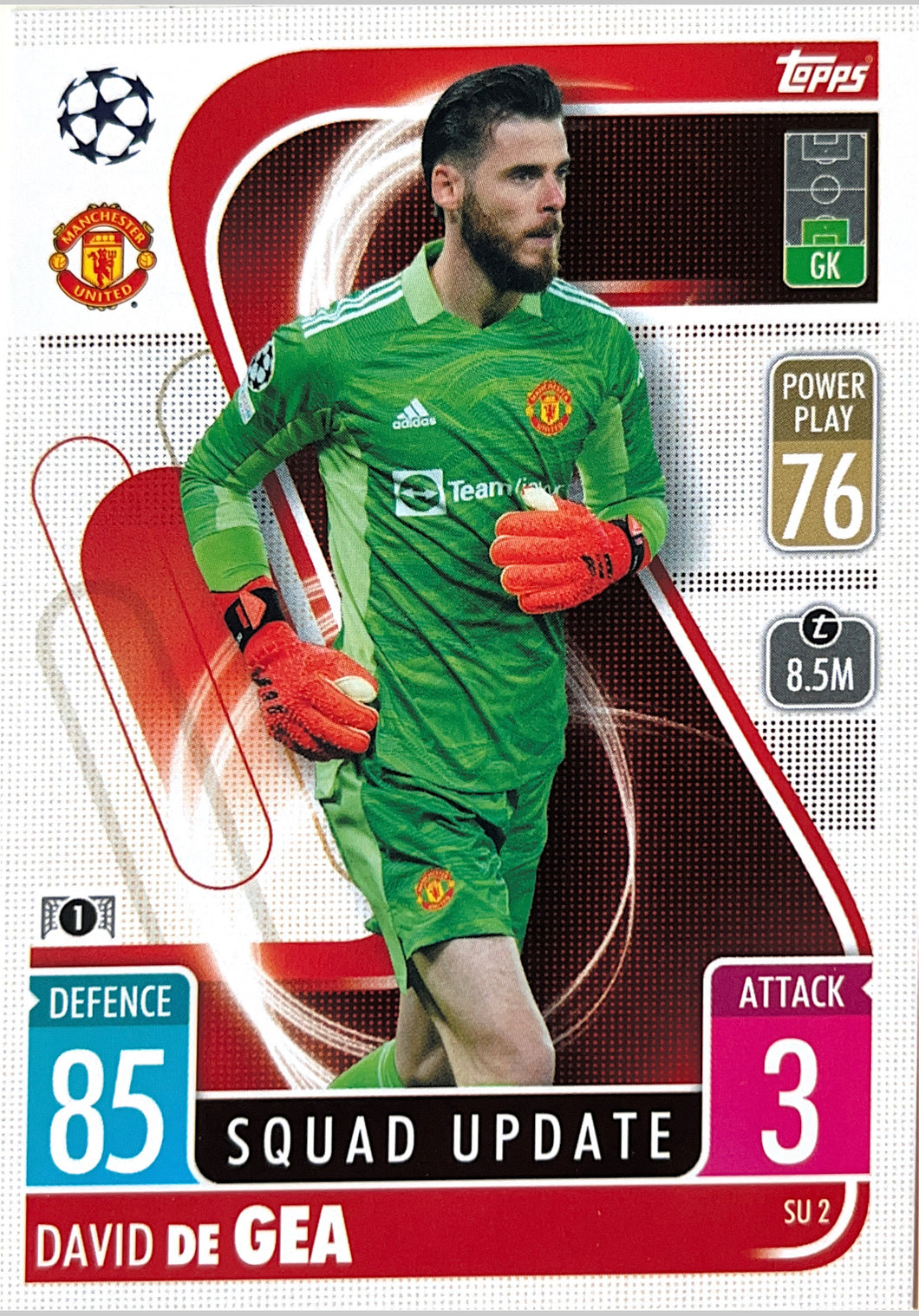 Topps Match Attax Extra 2021/22 - SU 002 - David De Gea - Squad Update