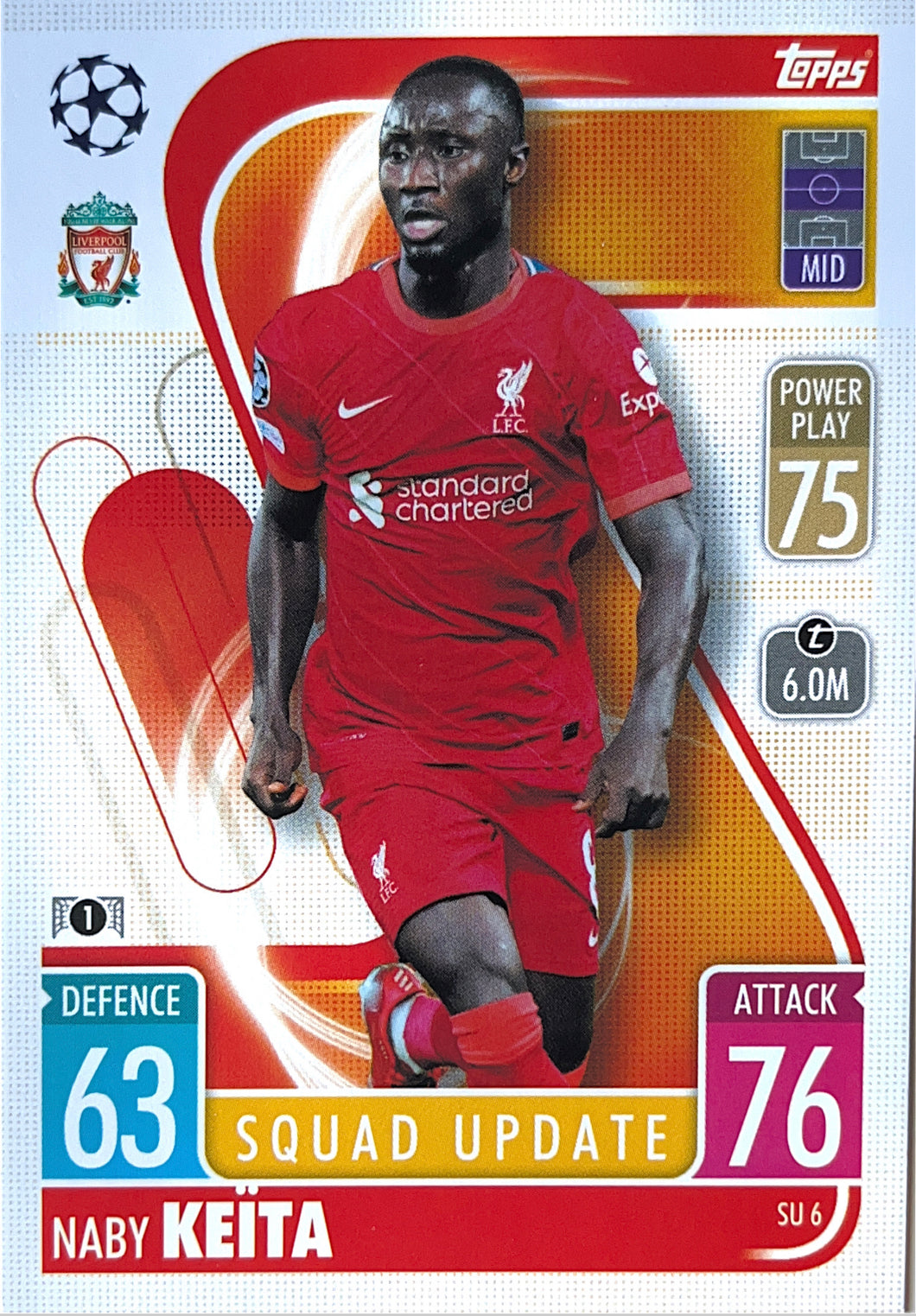 Topps Match Attax Extra 2021/22 - SU 006 - Naby Keïta - Squad Update