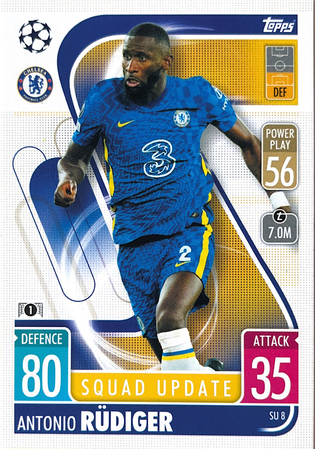 Topps Match Attax Extra 2021/22 - SU 008 - Antonio Rüdiger - Squad Update