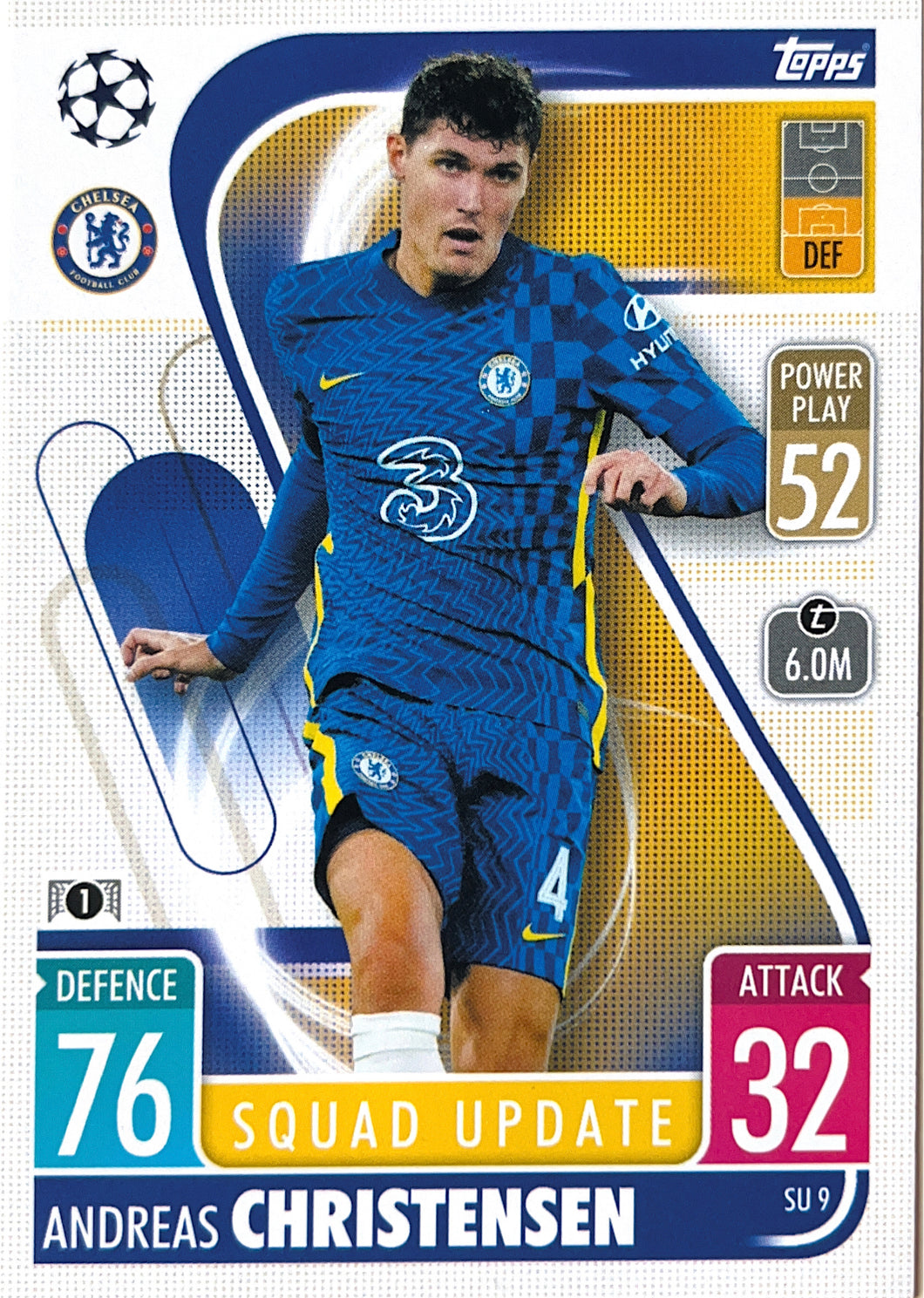 Topps Match Attax Extra 2021/22 - SU 009 - Andreas Christensen - Squad Update