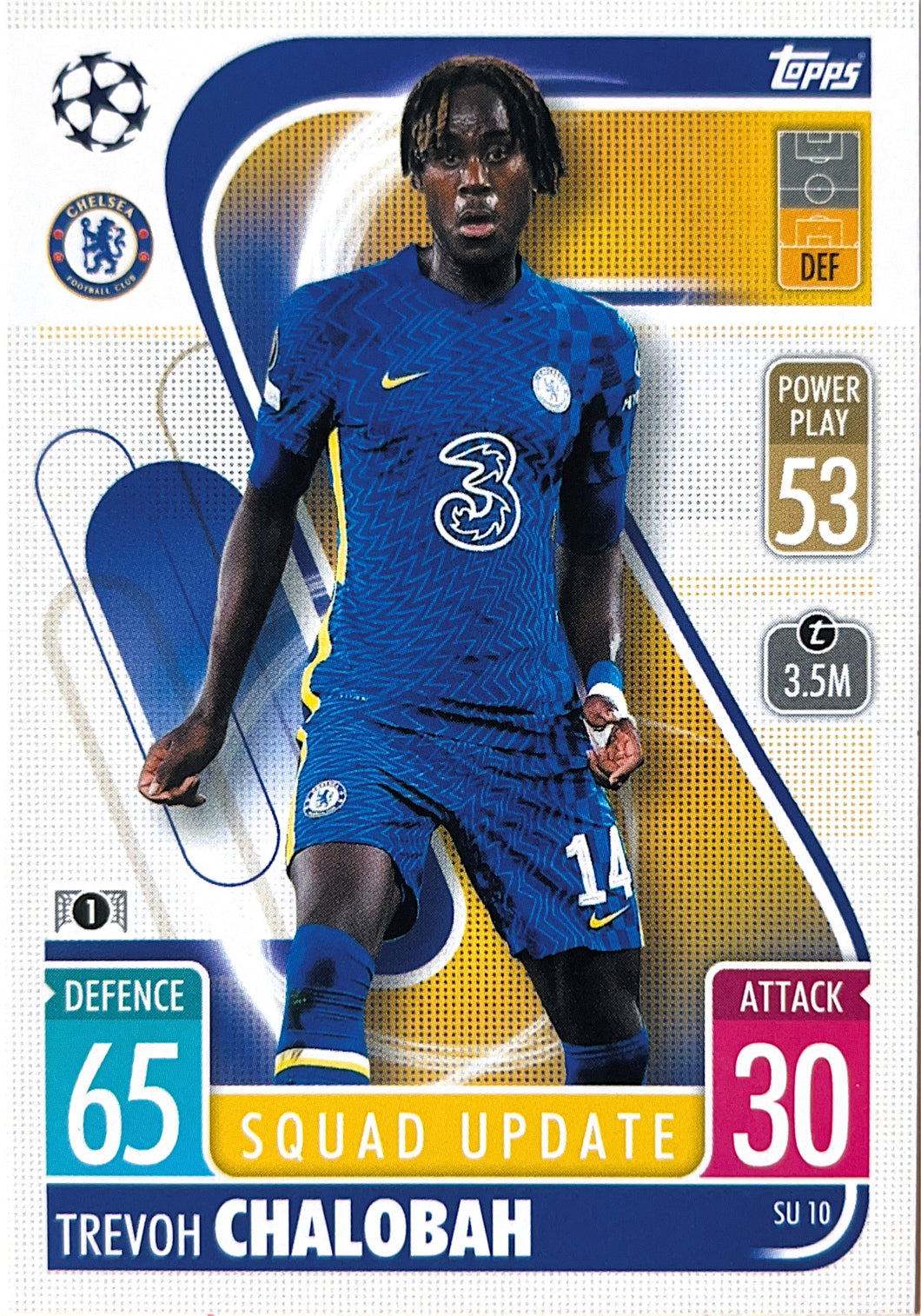 Topps Match Attax Extra 2021/22 - SU 010 - Trevoh Chalobah - Squad Update