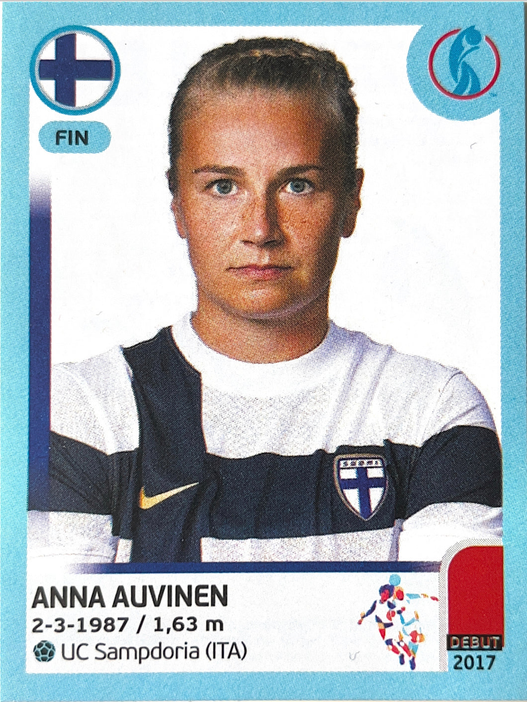 Panini Women's Euro 2022 - 186 - Anna Auvinen