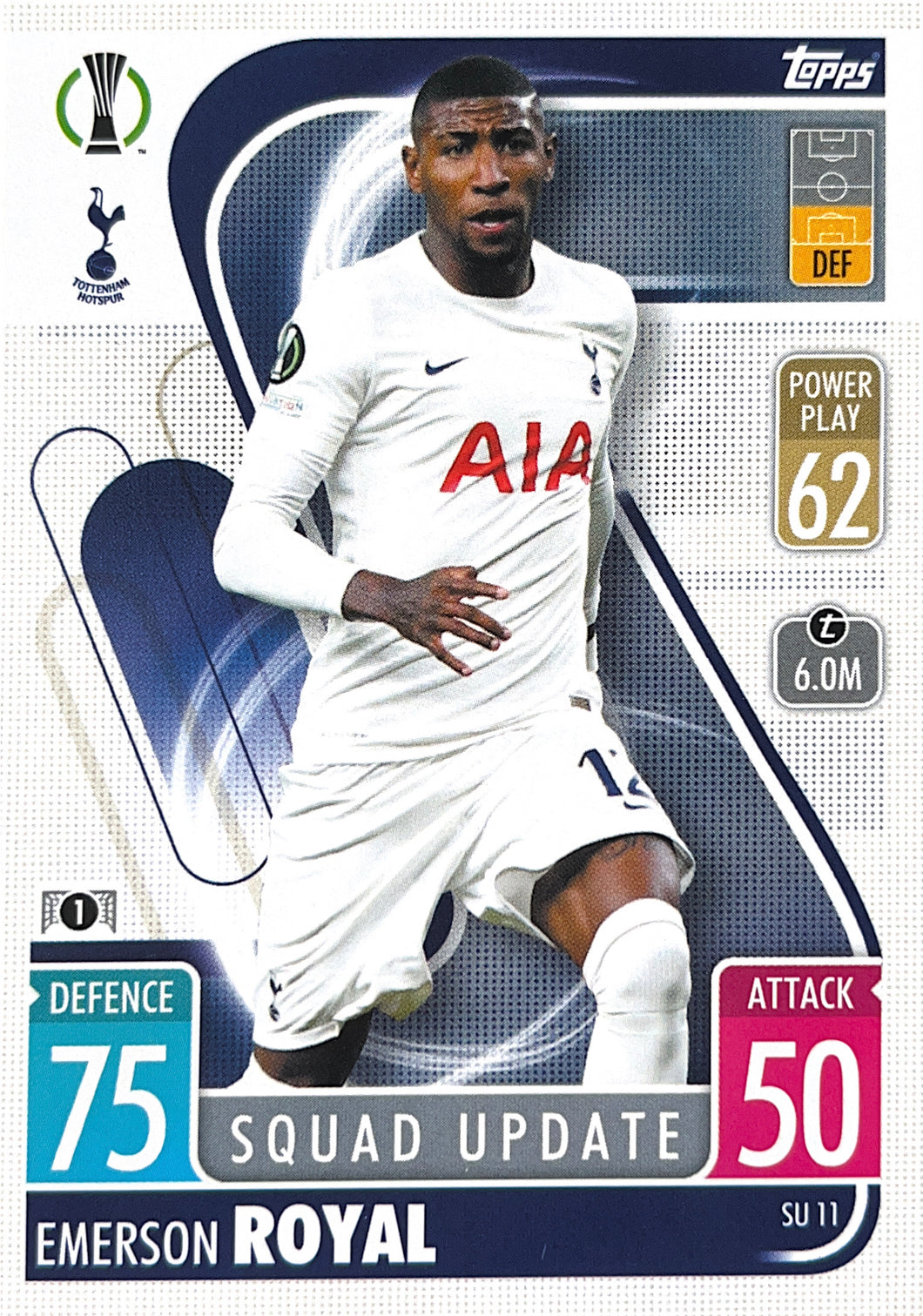 Topps Match Attax Extra 2021/22 - SU 011 - Emerson Royal - Squad Update