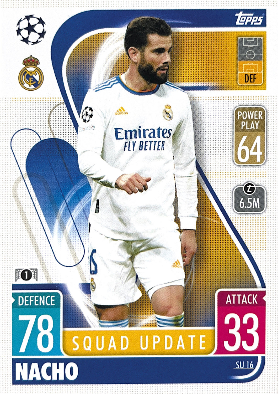 Topps Match Attax Extra 2021/22 - SU 016 - Nacho - Squad Update