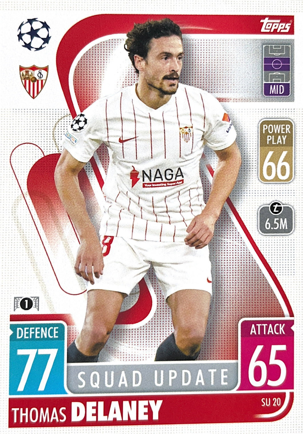 Topps Match Attax Extra 2021/22 - SU 020 - Thomas Delaney - Squad Update