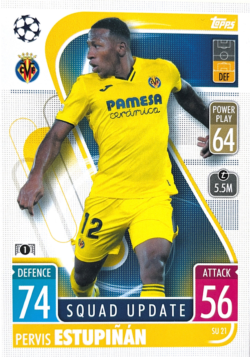 Topps Match Attax Extra 2021/22 - SU 021 - Pervis Estupiñán - Squad Update
