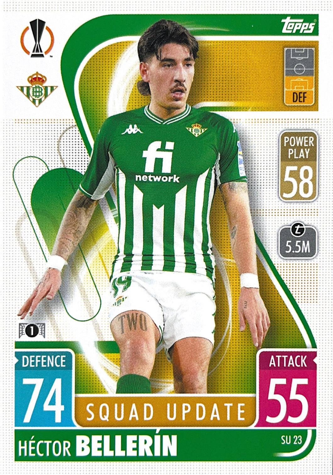 Topps Match Attax Extra 2021/22 - SU 023 - Héctor Bellerín - Squad Update
