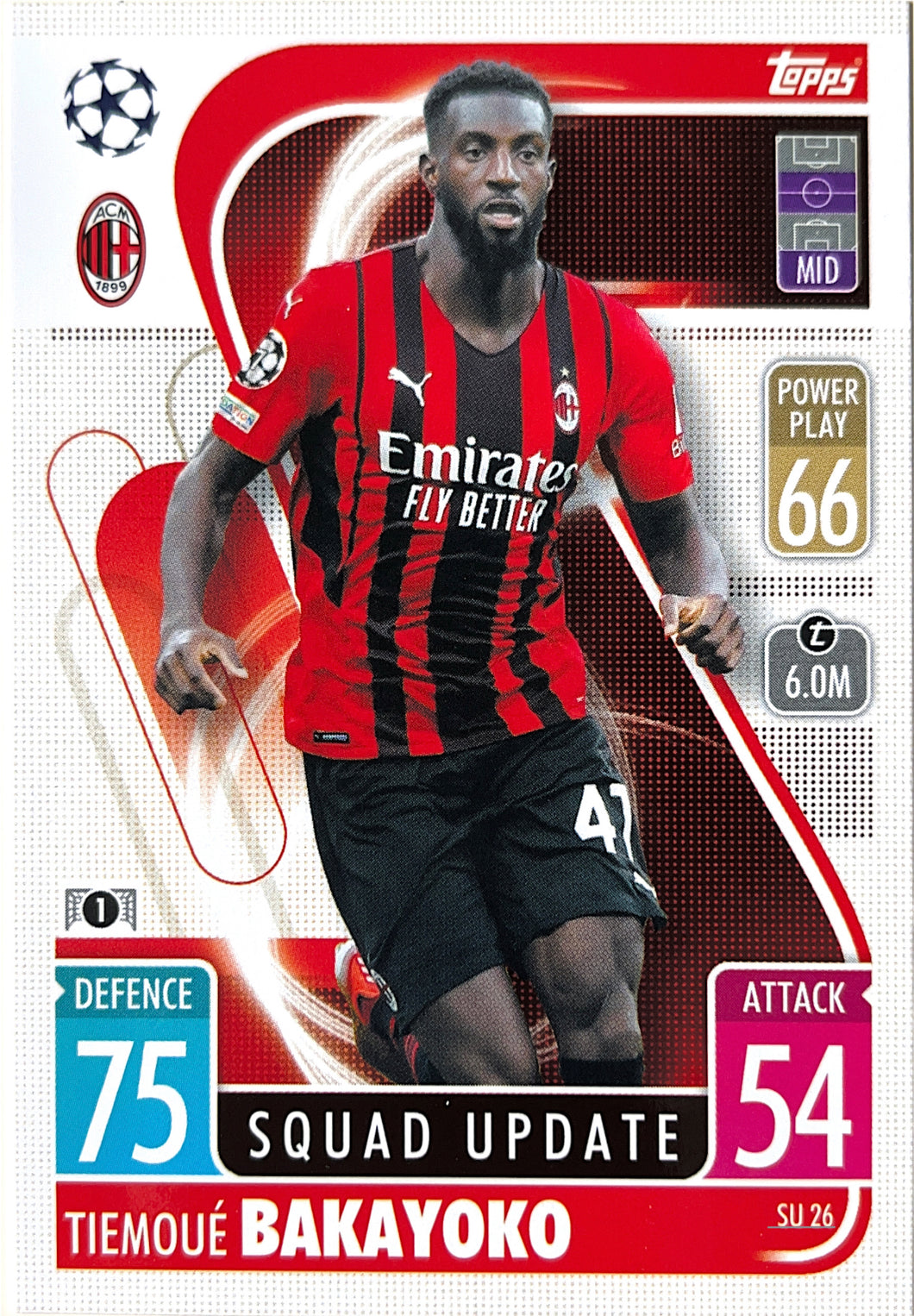 Topps Match Attax Extra 2021/22 - SU 026 - Tiemoué Bakayoko - Squad Update