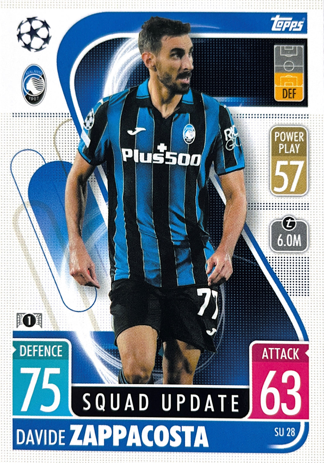 Topps Match Attax Extra 2021/22 - SU 028 - Davide Zappacosta - Squad Update