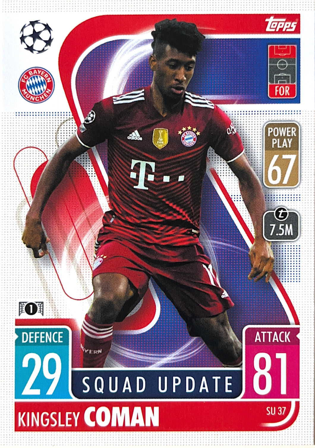 Topps Match Attax Extra 2021/22 - SU 037 - Kingsley Coman - Squad Update