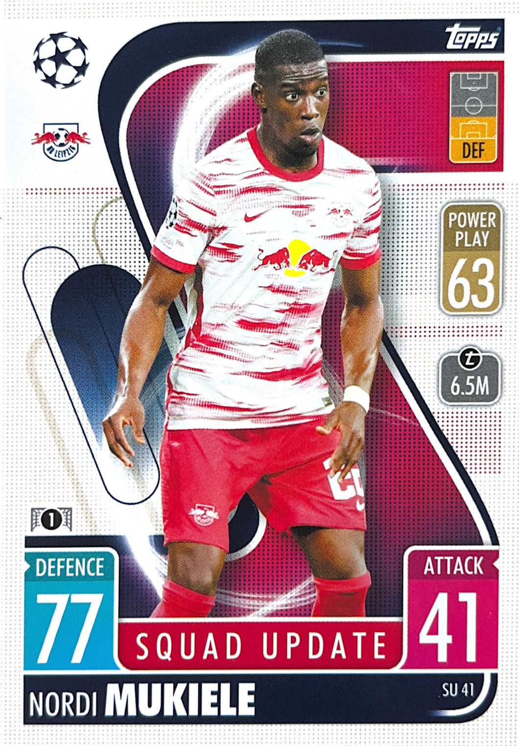 Topps Match Attax Extra 2021/22 - SU 041 - Nordi Mukiele - Squad Update