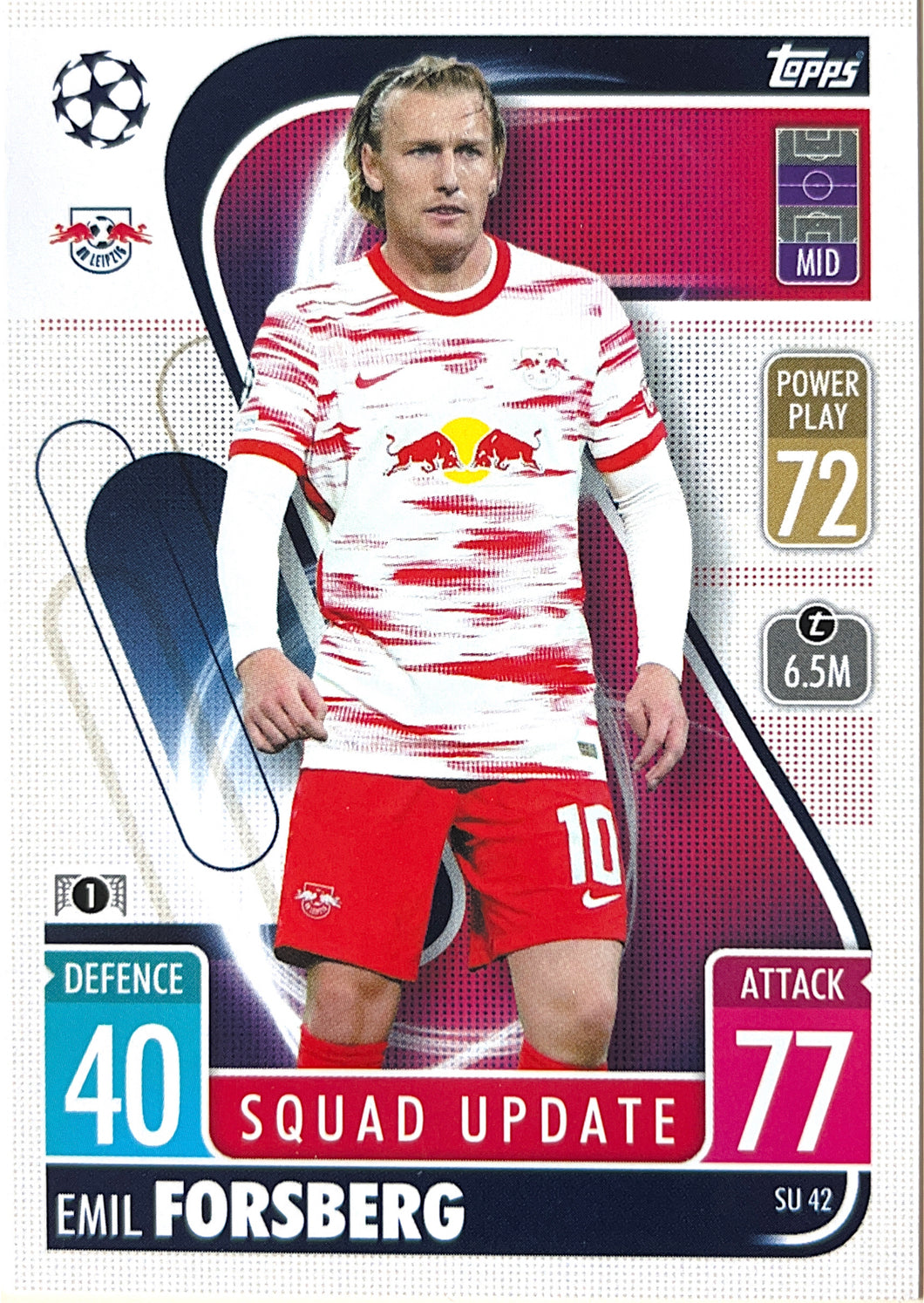 Topps Match Attax Extra 2021/22 - SU 042 - Emil Forsberg - Squad Update