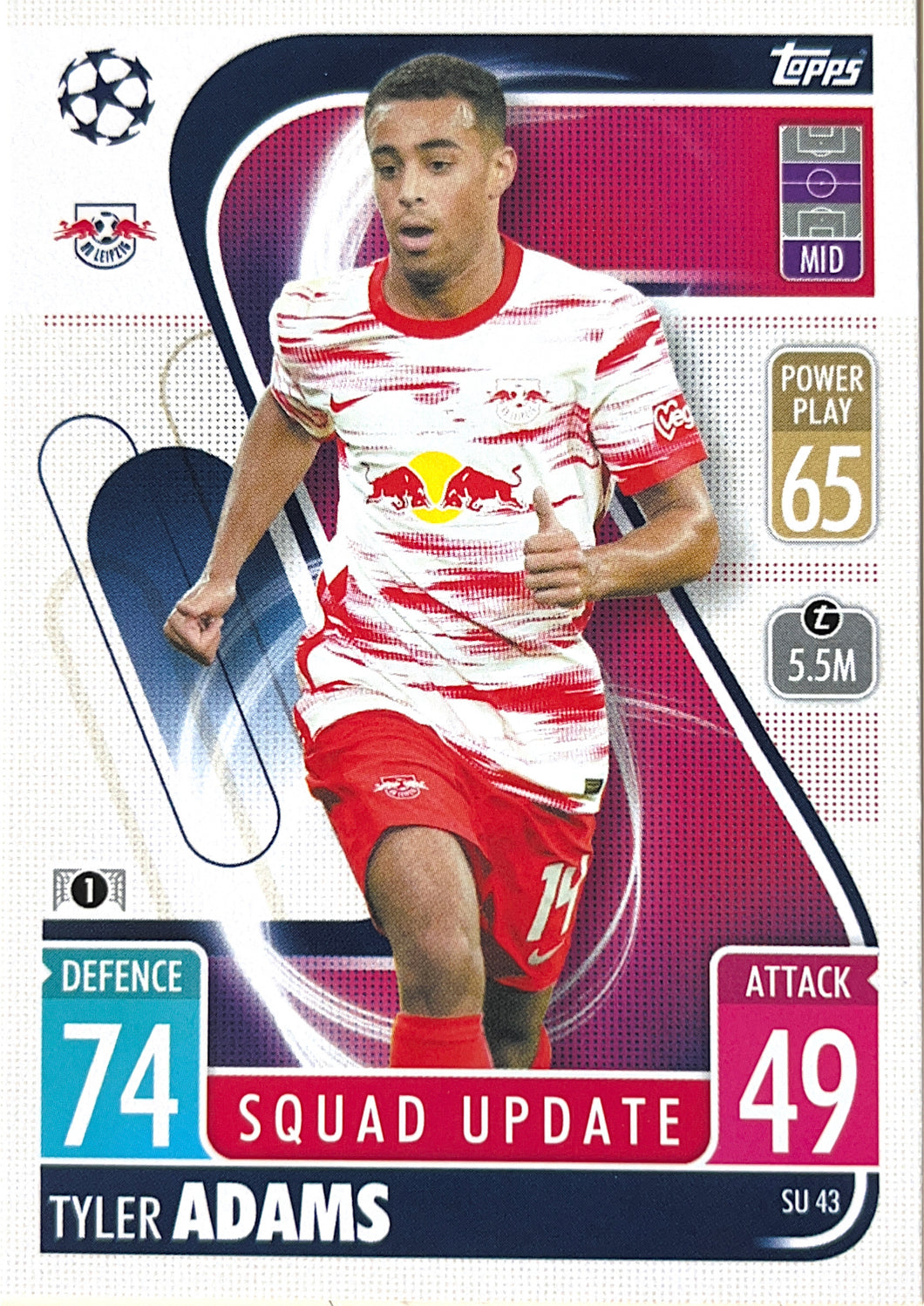 Topps Match Attax Extra 2021/22 - SU 043 - Tyler Adams - Squad Update