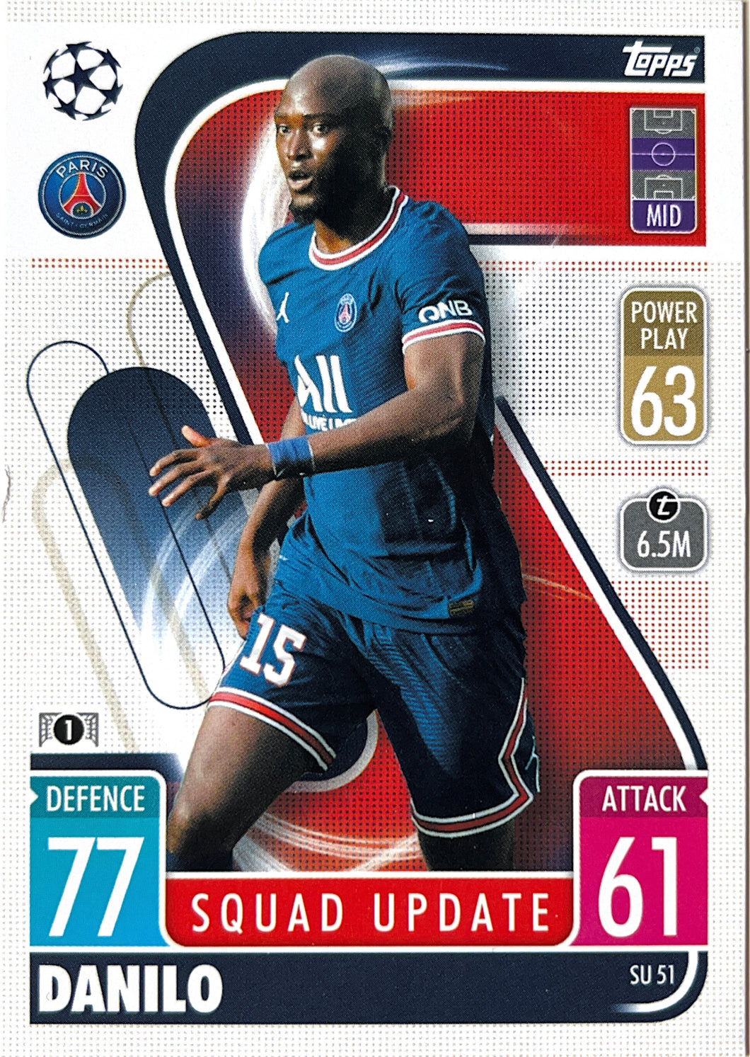 Topps Match Attax Extra 2021/22 - SU 051 - Danilo - Squad Update